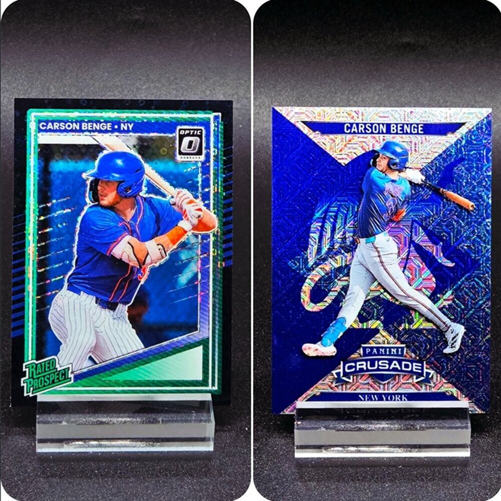 Carson Benge Blue Mojo Black Pandora RC New York Mets Top Prospect